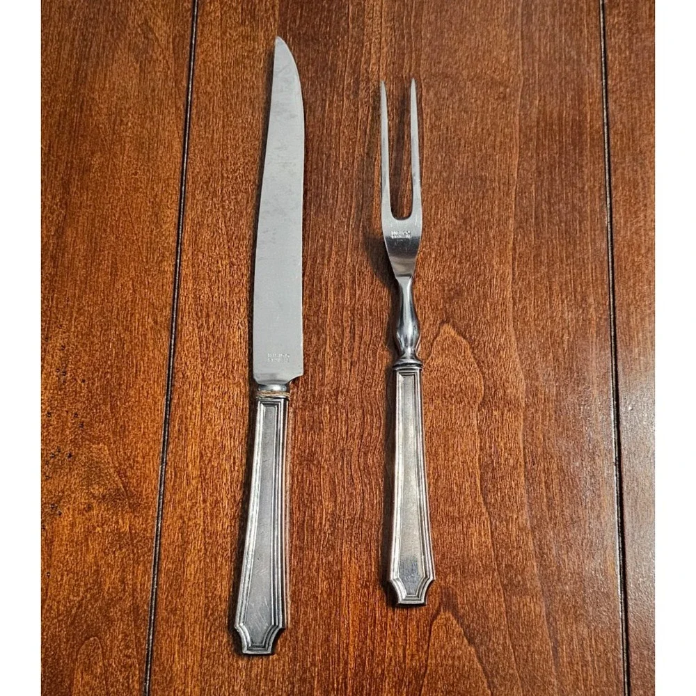 Vintage Insico Stainless Carving Knife & Fork‎